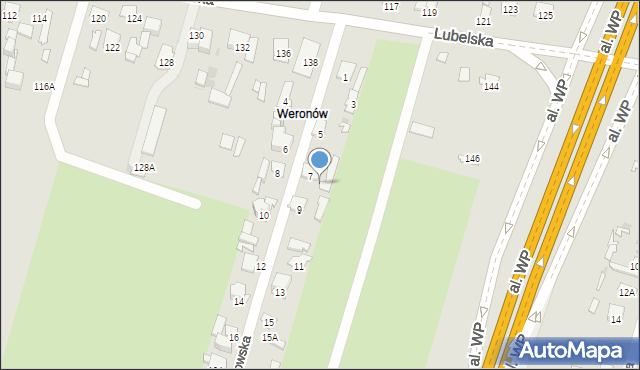 Radom, Piotrkowska, 7B, mapa Radomia