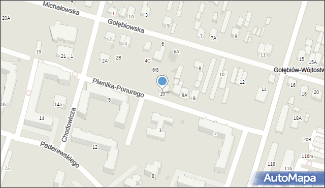 Radom, Piwnika-Ponurego Jana, mjr., 10, mapa Radomia