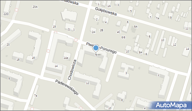 Radom, Piwnika-Ponurego Jana, mjr., 5, mapa Radomia