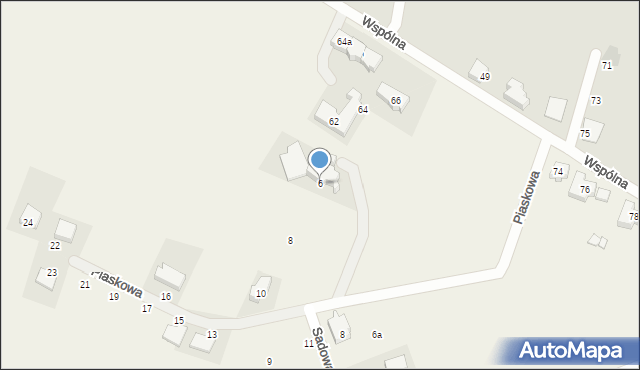 Radomierzyce, Piaskowa, 6, mapa Radomierzyce