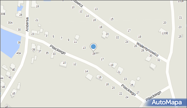 Radomsko, Pileckiego Witolda, rtm., 15, mapa Radomsko