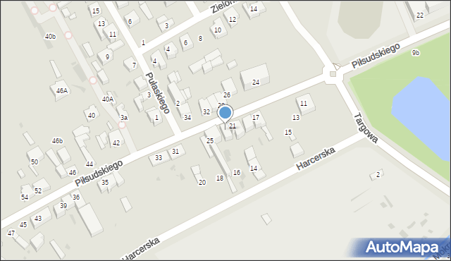 Radomsko, Piłsudskiego Józefa, marsz., 23, mapa Radomsko
