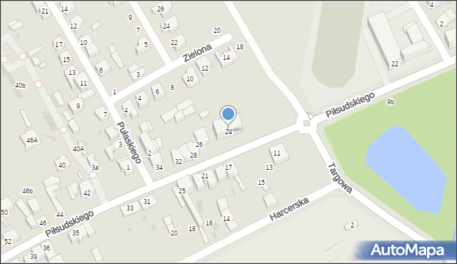 Radomsko, Piłsudskiego Józefa, marsz., 24, mapa Radomsko