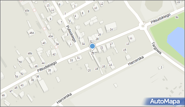Radomsko, Piłsudskiego Józefa, marsz., 25, mapa Radomsko