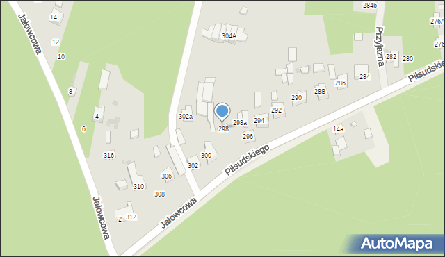 Radomsko, Piłsudskiego Józefa, marsz., 298, mapa Radomsko