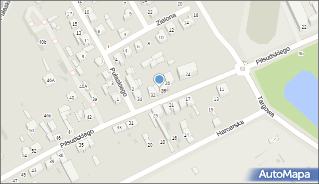 Radomsko, Piłsudskiego Józefa, marsz., 30, mapa Radomsko