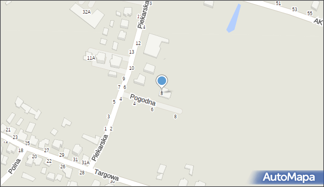 Radomyśl Wielki, Piekarska, 8, mapa Radomyśl Wielki