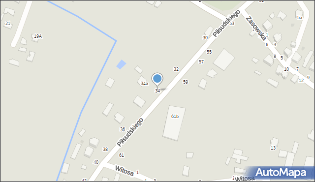 Radomyśl Wielki, Piłsudskiego Józefa, marsz., 34, mapa Radomyśl Wielki