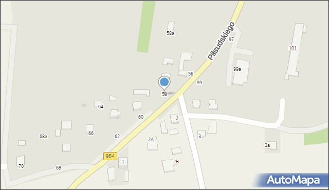 Radomyśl Wielki, Piłsudskiego Józefa, marsz., 58, mapa Radomyśl Wielki