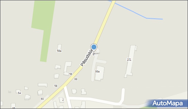 Radomyśl Wielki, Piłsudskiego Józefa, marsz., 97, mapa Radomyśl Wielki