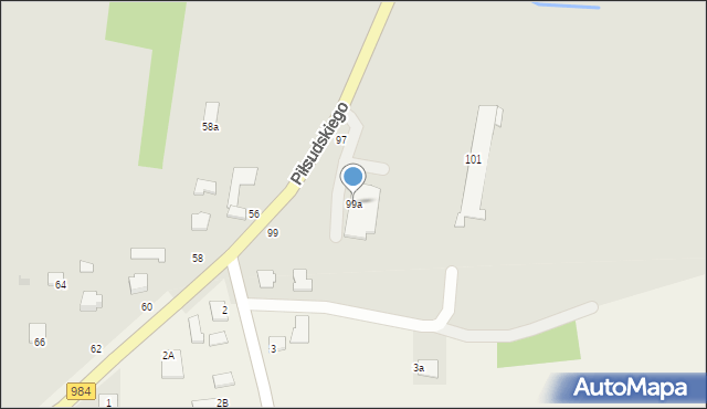 Radomyśl Wielki, Piłsudskiego Józefa, marsz., 99a, mapa Radomyśl Wielki