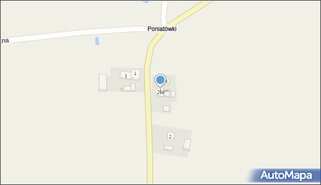 Radostowo, Pielgrzymów, 29a, mapa Radostowo