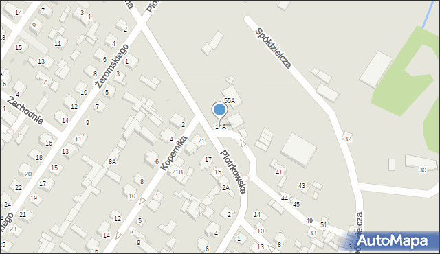 Radoszyce, Piotrkowska, 14A, mapa Radoszyce