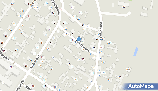 Radoszyce, Piotrkowska, 7, mapa Radoszyce