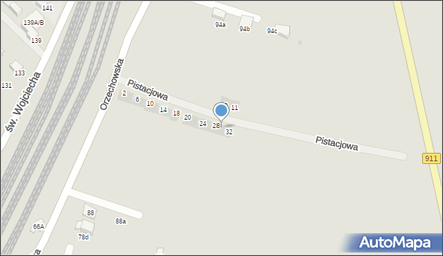 Radzionków, Pistacjowa, 30, mapa Radzionków