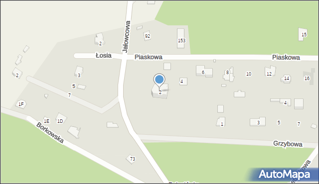 Radzymin, Piaskowa, 2, mapa Radzymin