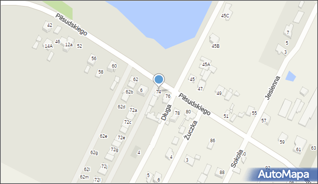 Radzymin, Piłsudskiego Józefa, marsz., 74, mapa Radzymin