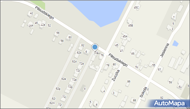 Radzymin, Piłsudskiego Józefa, marsz., 8A, mapa Radzymin