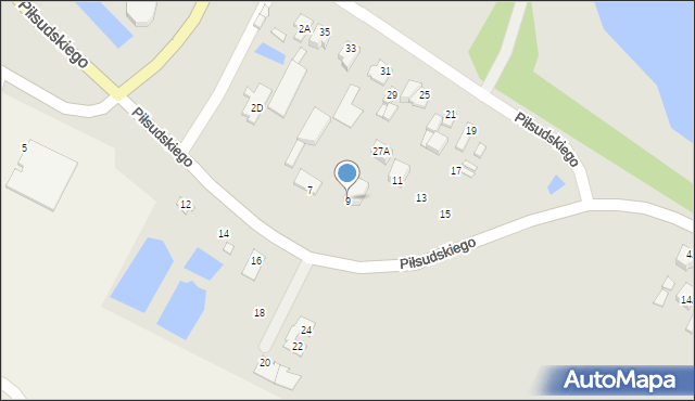 Radzymin, Piłsudskiego Józefa, marsz., 9, mapa Radzymin