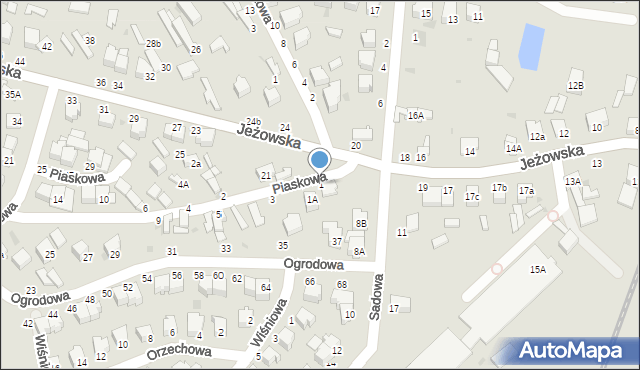 Rawa Mazowiecka, Piaskowa, 1, mapa Rawa Mazowiecka
