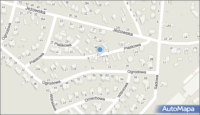 Rawa Mazowiecka, Piaskowa, 7, mapa Rawa Mazowiecka