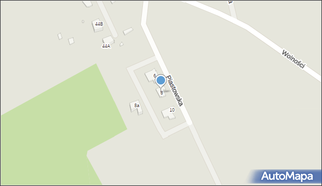 Recz, Piastowska, 8, mapa Recz