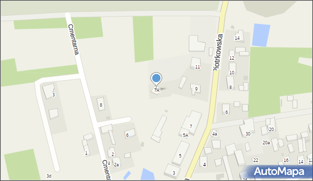 Ręczno, Piotrkowska, 7A, mapa Ręczno