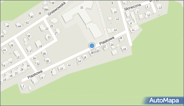 Reda, Piaskowa, 18, mapa Reda