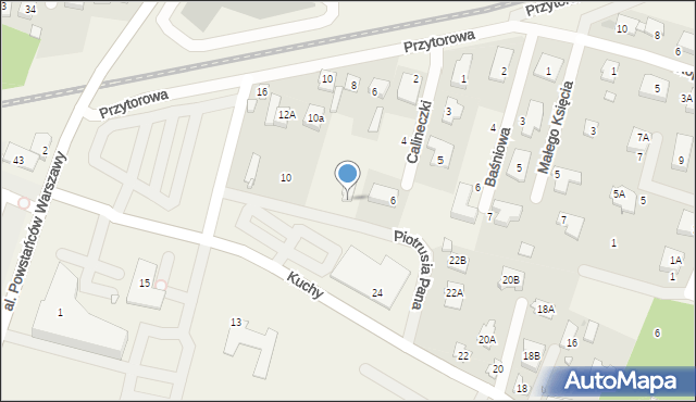 Reguły, Piotrusia Pana, 6, mapa Reguły