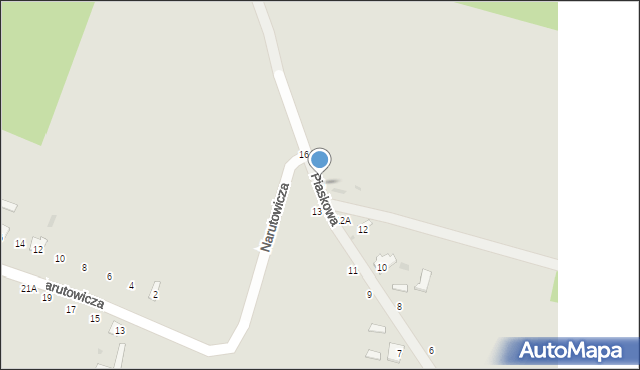 Rejowiec Fabryczny, Piaskowa, 14, mapa Rejowiec Fabryczny