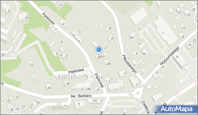 Ropczyce, Piłsudskiego Józefa, marsz., 19, mapa Ropczyce