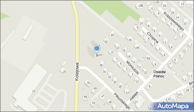 Ropczyce, Piłsudskiego Józefa, marsz., 38, mapa Ropczyce