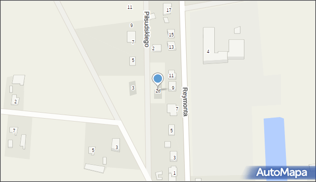 Rościszewo, Piłsudskiego Józefa, marsz., 2d, mapa Rościszewo