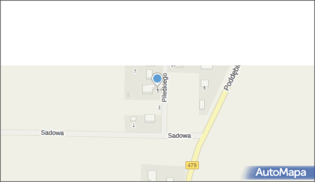 Rossoszyca, Pileckiego Witolda, rtm., 5, mapa Rossoszyca