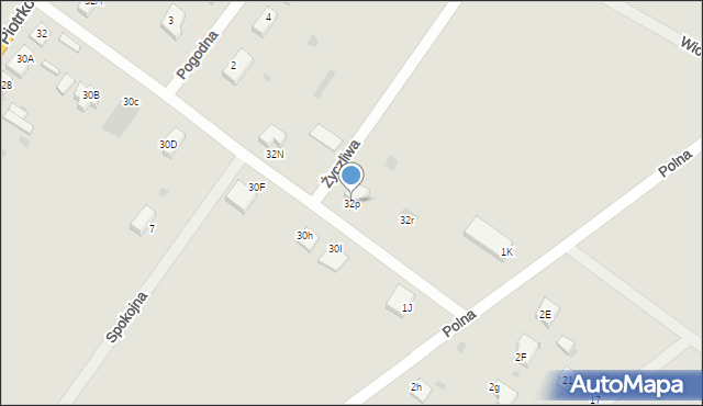 Rozprza, Piotrkowska, 32p, mapa Rozprza