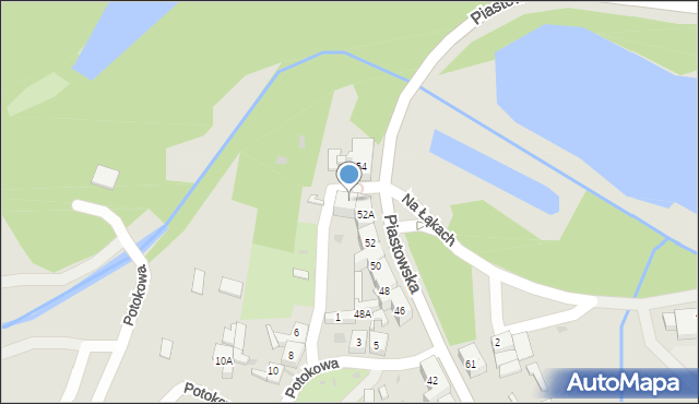 Ruda Śląska, Piastowska, 52B, mapa Rudy Śląskiej
