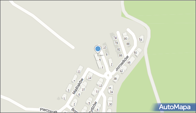 Ruda Śląska, Pieczarek, 7, mapa Rudy Śląskiej