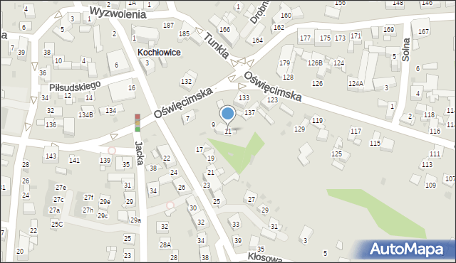 Ruda Śląska, Piłsudskiego Józefa, marsz., 11, mapa Rudy Śląskiej