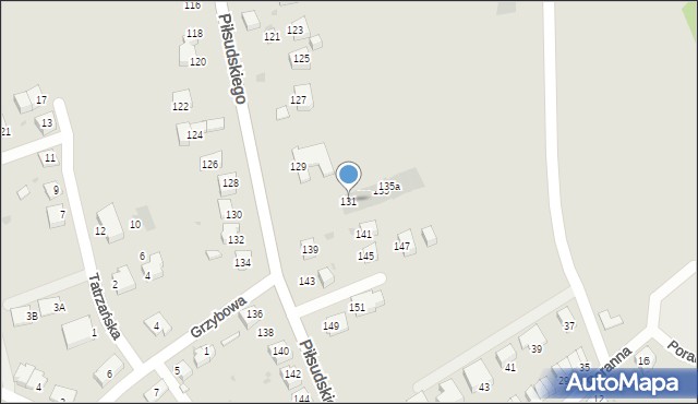 Ruda Śląska, Piłsudskiego Józefa, marsz., 131, mapa Rudy Śląskiej