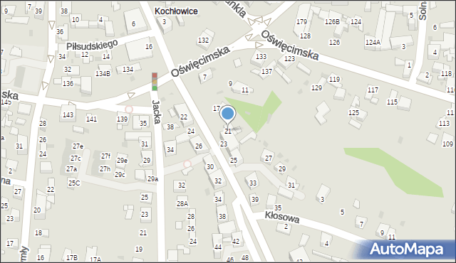 Ruda Śląska, Piłsudskiego Józefa, marsz., 21, mapa Rudy Śląskiej