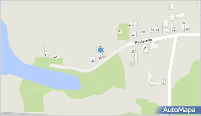Ruda Śląska, Piaskowa, 41, mapa Rudy Śląskiej