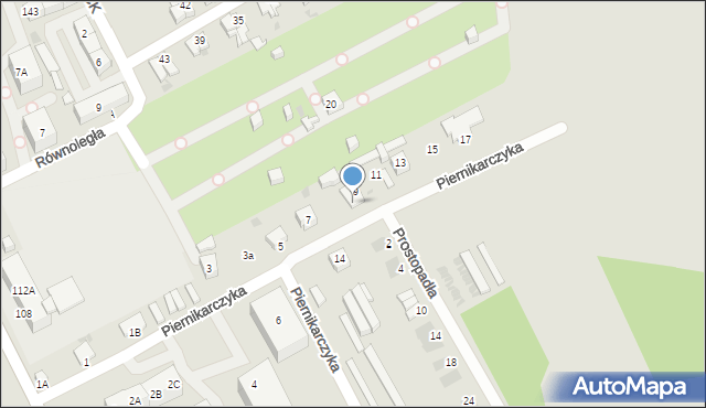 Ruda Śląska, Piernikarczyka, 9A, mapa Rudy Śląskiej