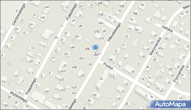 Rumia, Piłsudskiego Józefa, marsz., 45C, mapa Rumia