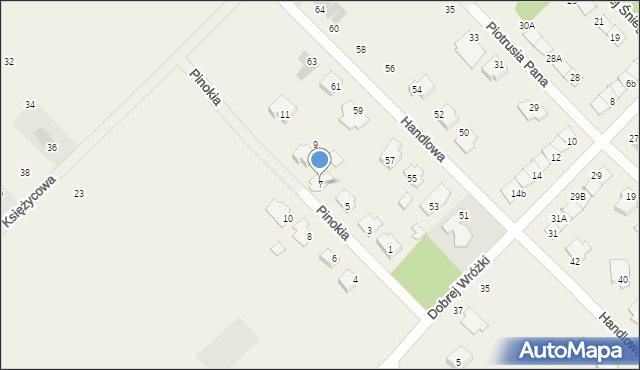 Rybienko Nowe, Pinokia, 7, mapa Rybienko Nowe