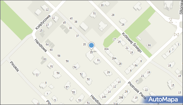 Rybienko Nowe, Piotrusia Pana, 33, mapa Rybienko Nowe