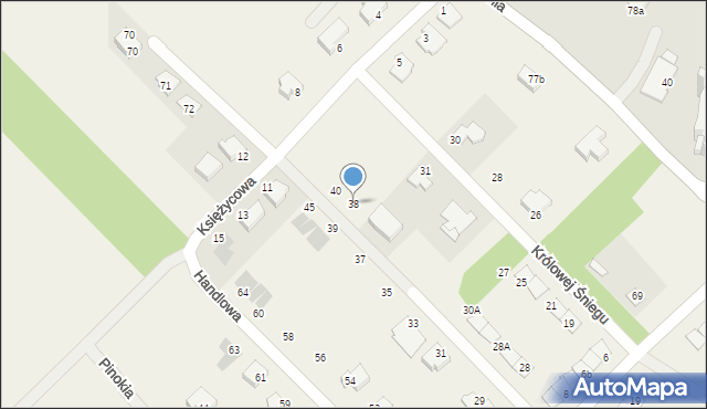 Rybienko Nowe, Piotrusia Pana, 38, mapa Rybienko Nowe