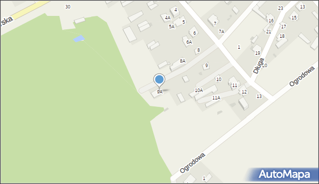 Rydzewo, Piaskowa, 9A, mapa Rydzewo