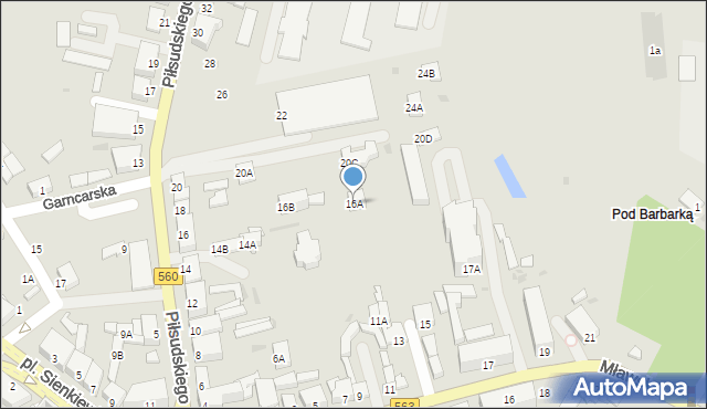 Rypin, Piłsudskiego Józefa, marsz., 16A, mapa Rypin