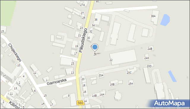 Rypin, Piłsudskiego Józefa, marsz., 26, mapa Rypin