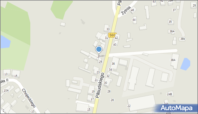 Rypin, Piłsudskiego Józefa, marsz., 27, mapa Rypin